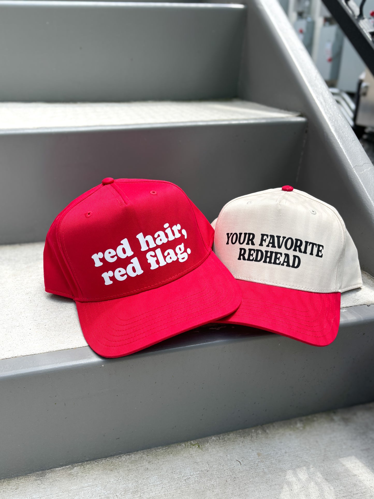 the 'your favorite redhead' trucker