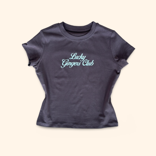 the 'lucky gingers club' baby tee