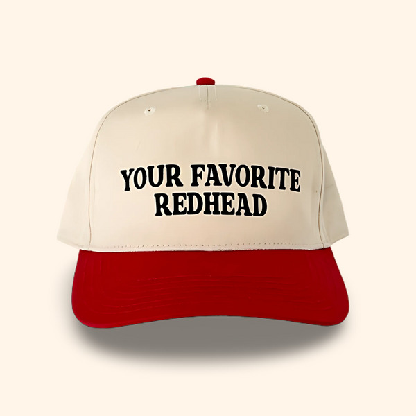 the 'your favorite redhead' trucker