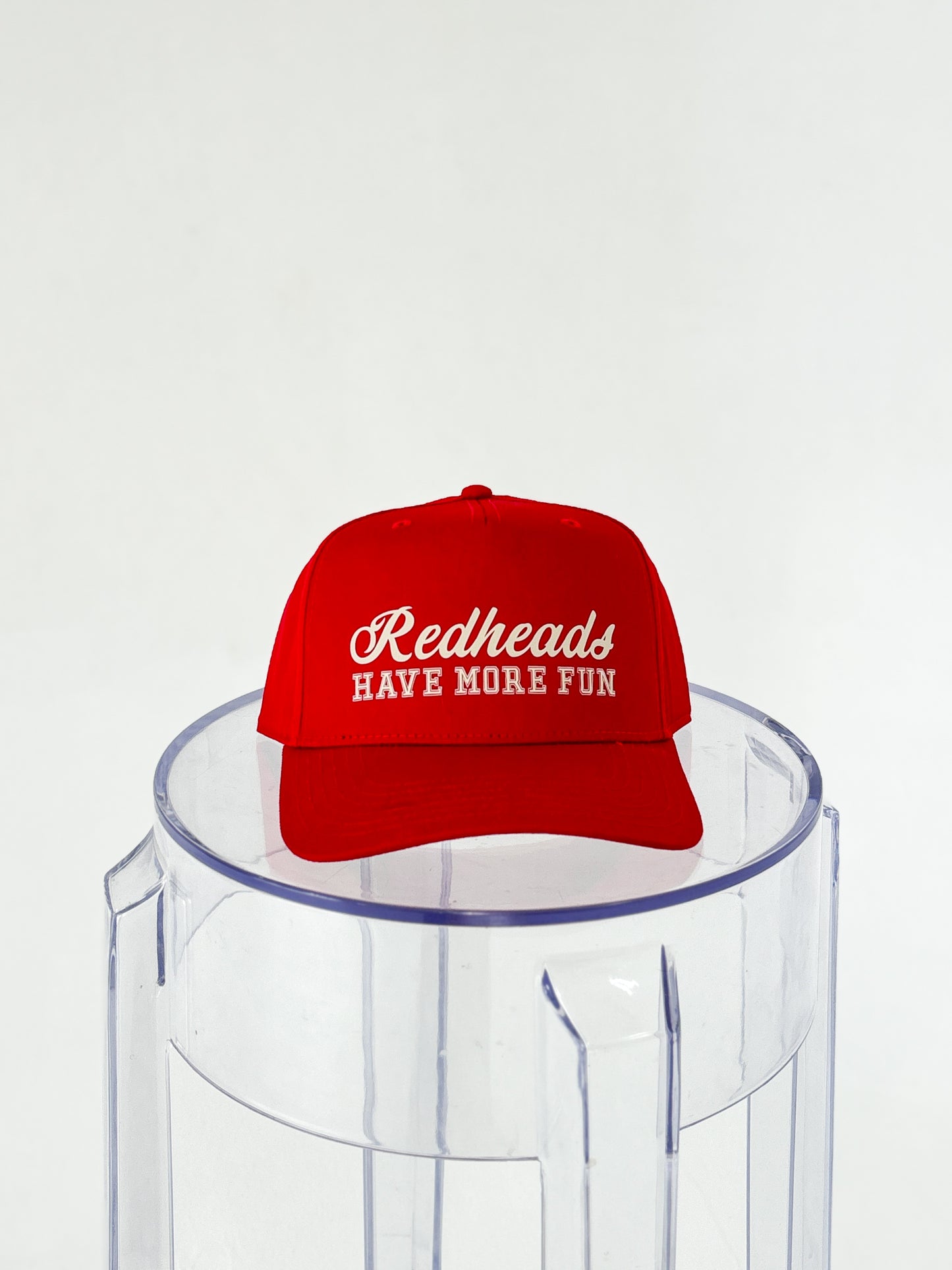 the 'redheads have more fun' trucker