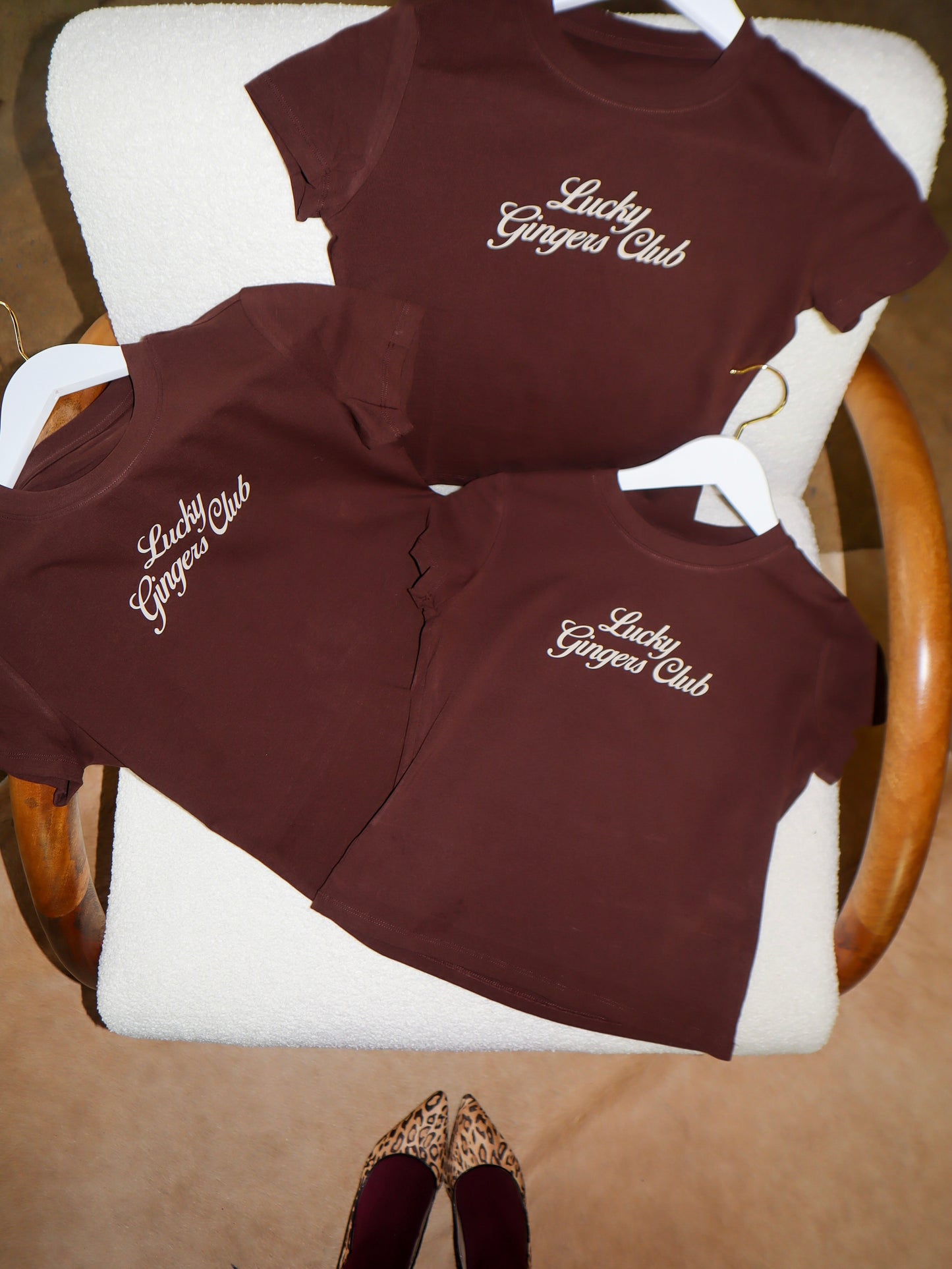 the 'lucky gingers club' baby tee