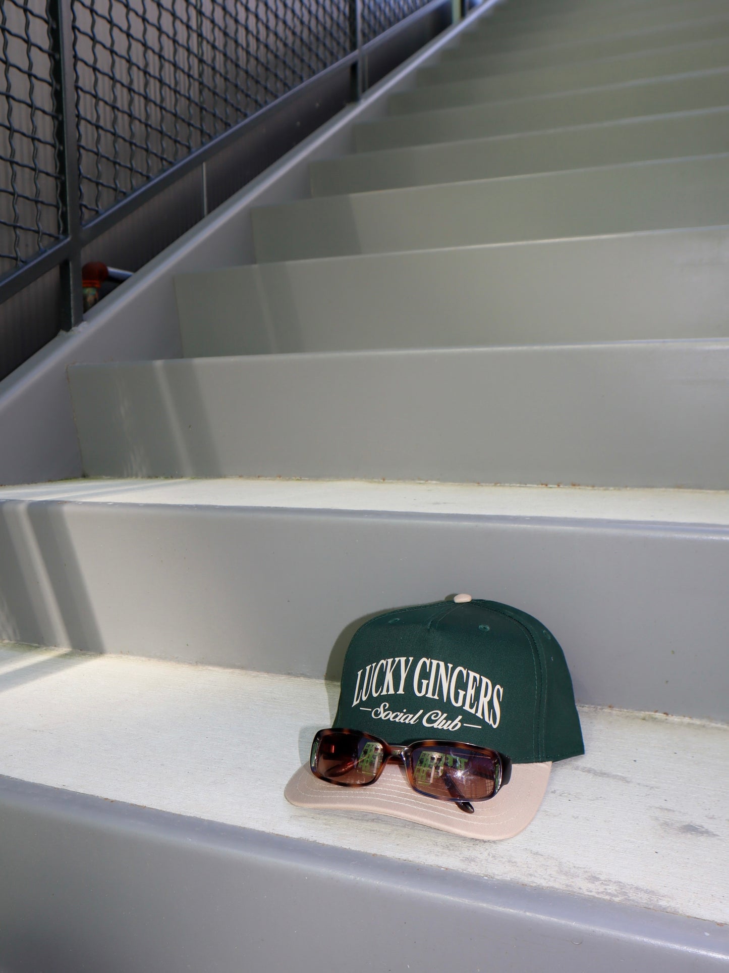 the 'lucky gingers club' trucker