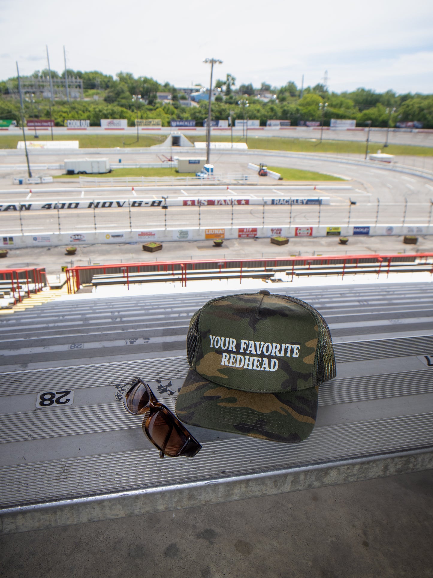 the 'your favorite redhead' trucker