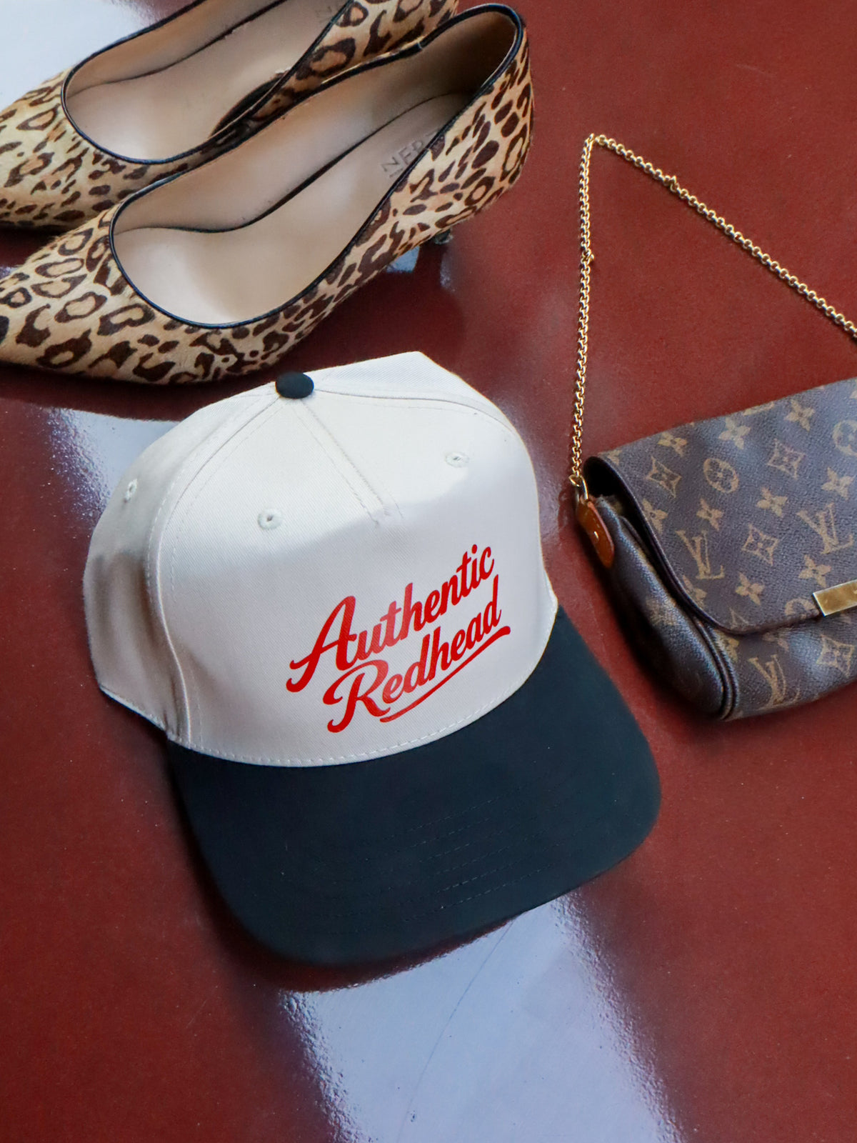 the 'authentic redhead' trucker