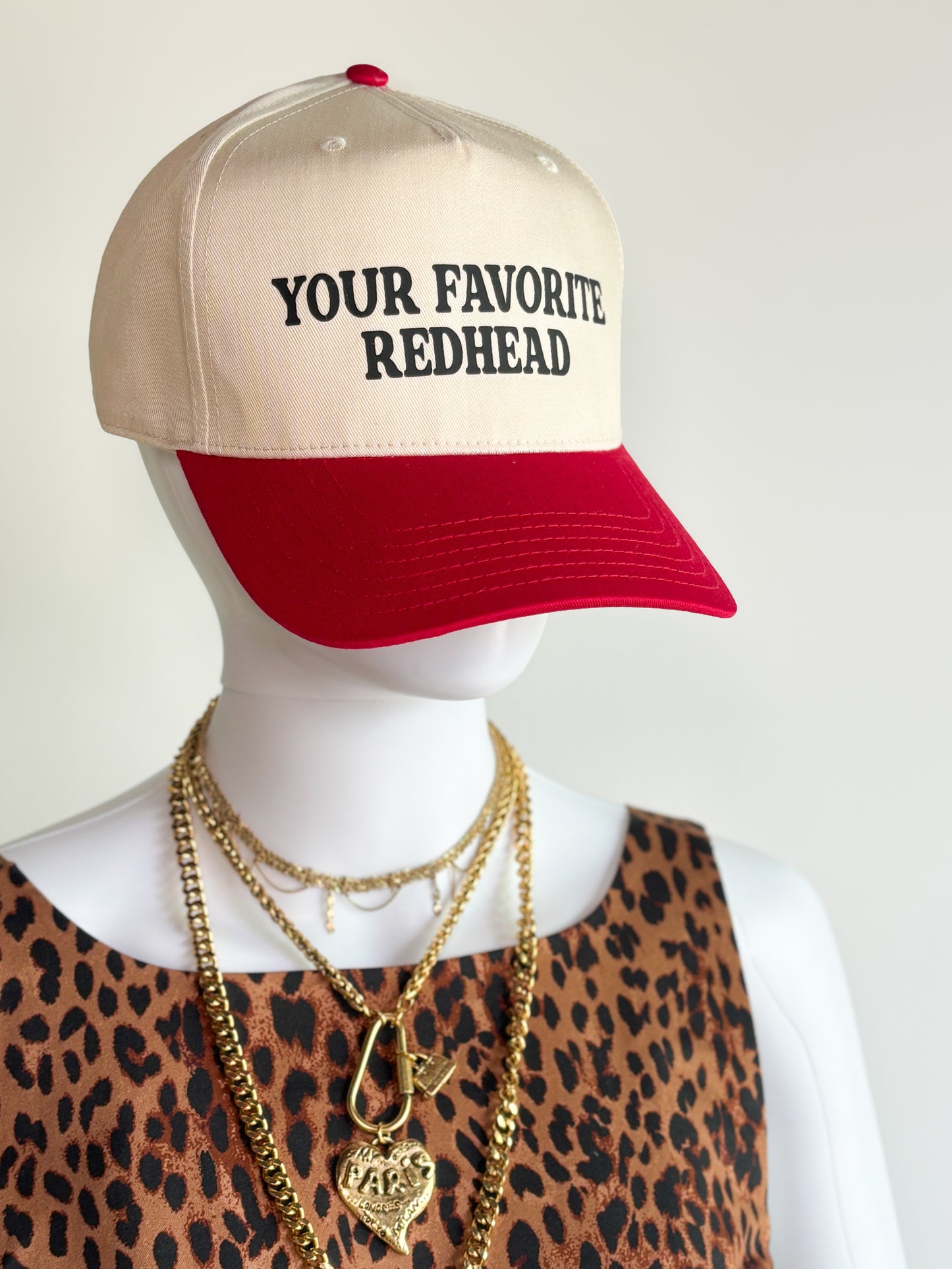 the 'your favorite redhead' trucker