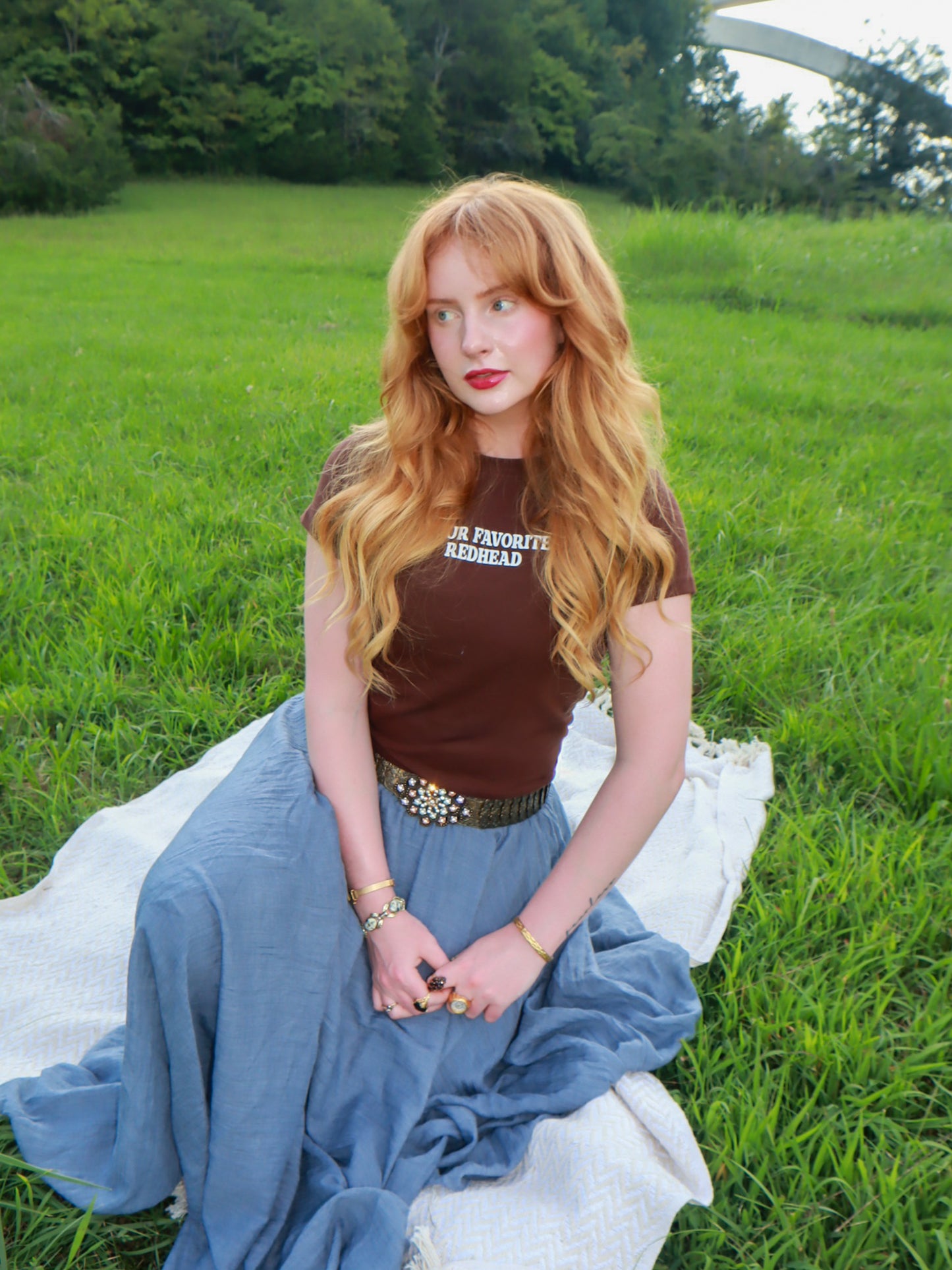 the 'your favorite redhead' baby tee