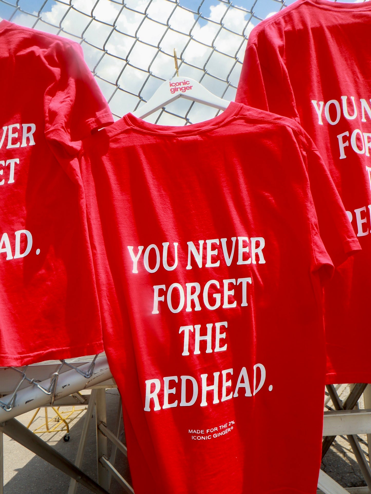 'you never forget the redhead' tee