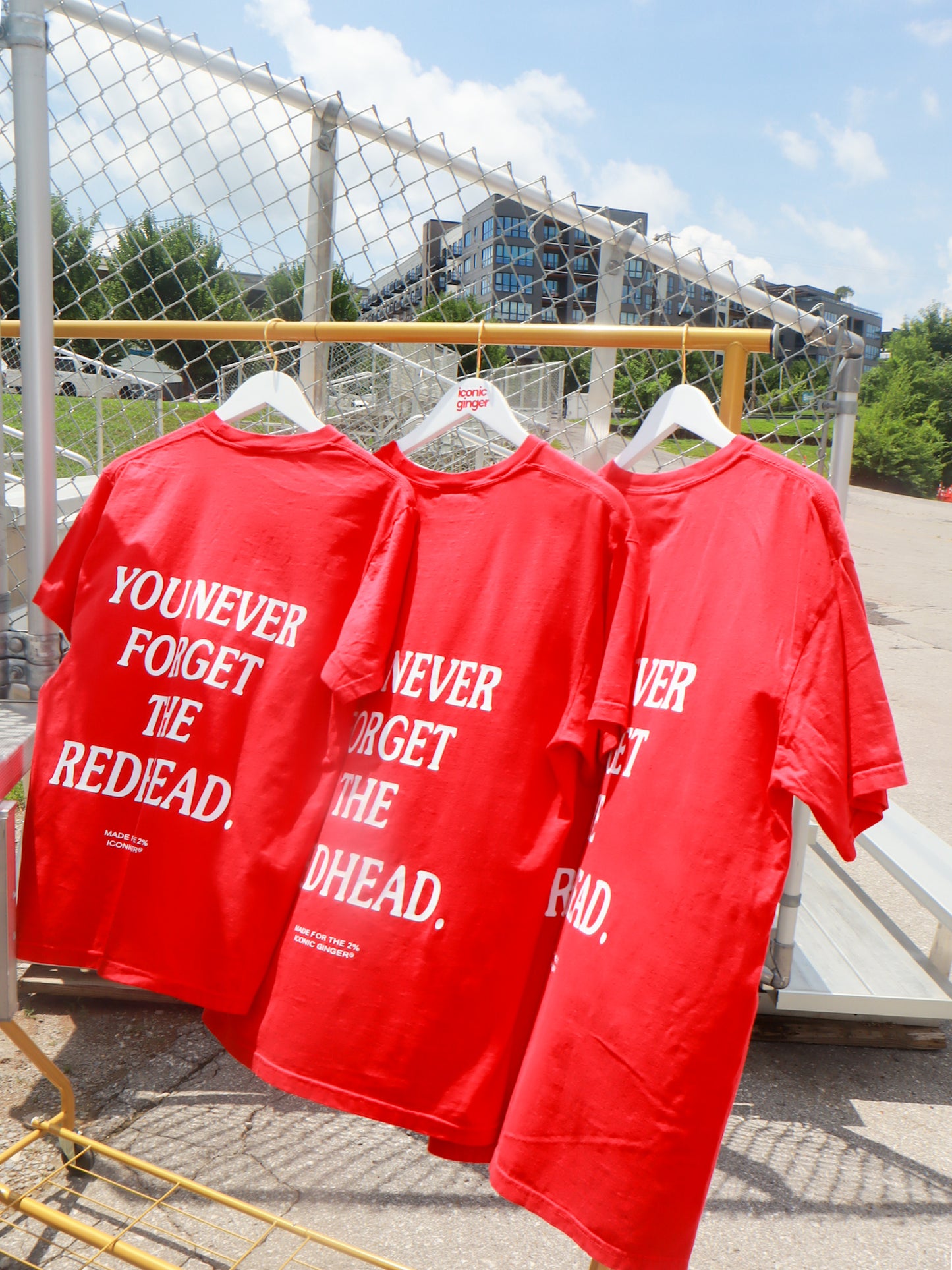 'you never forget the redhead' tee