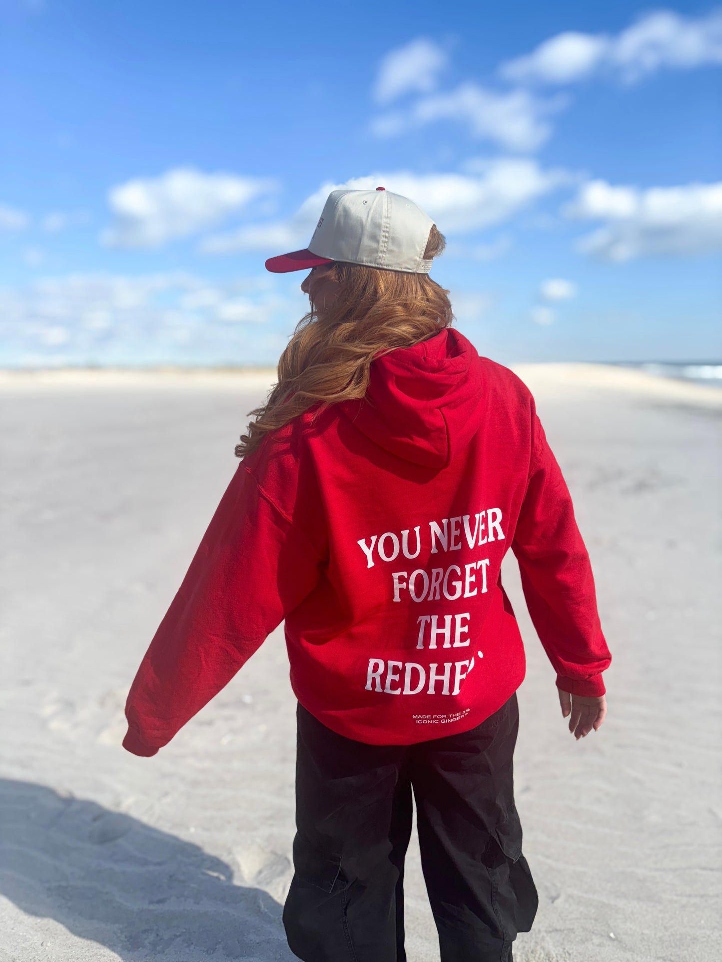 the "you never forget the redhead" hoodie