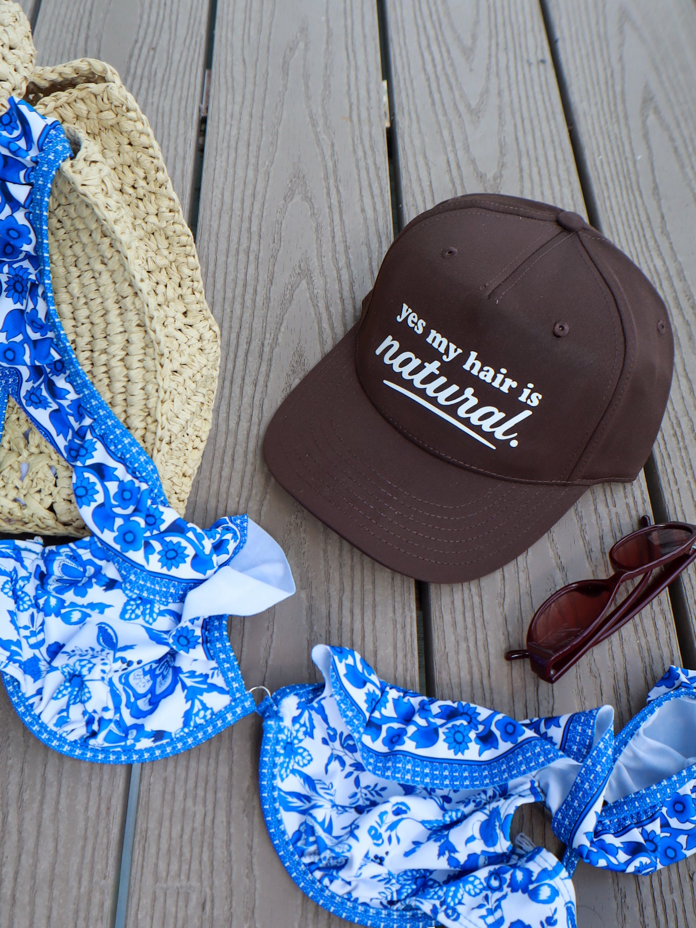 the 'yes, my hair is natural' cap