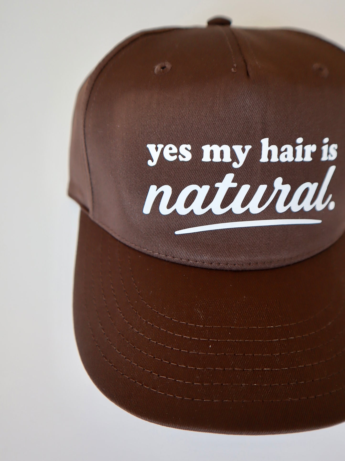 the 'yes, my hair is natural' cap
