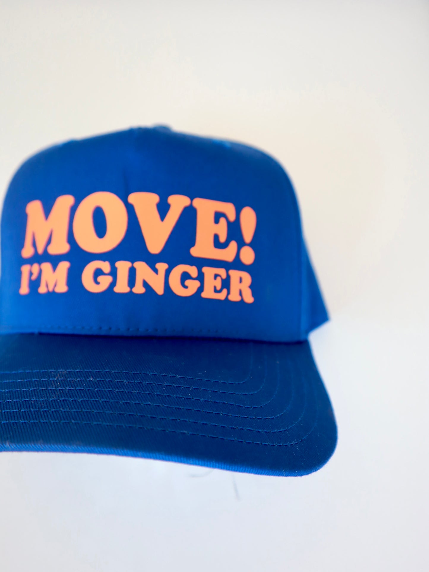 the 'move! im ginger' trucker