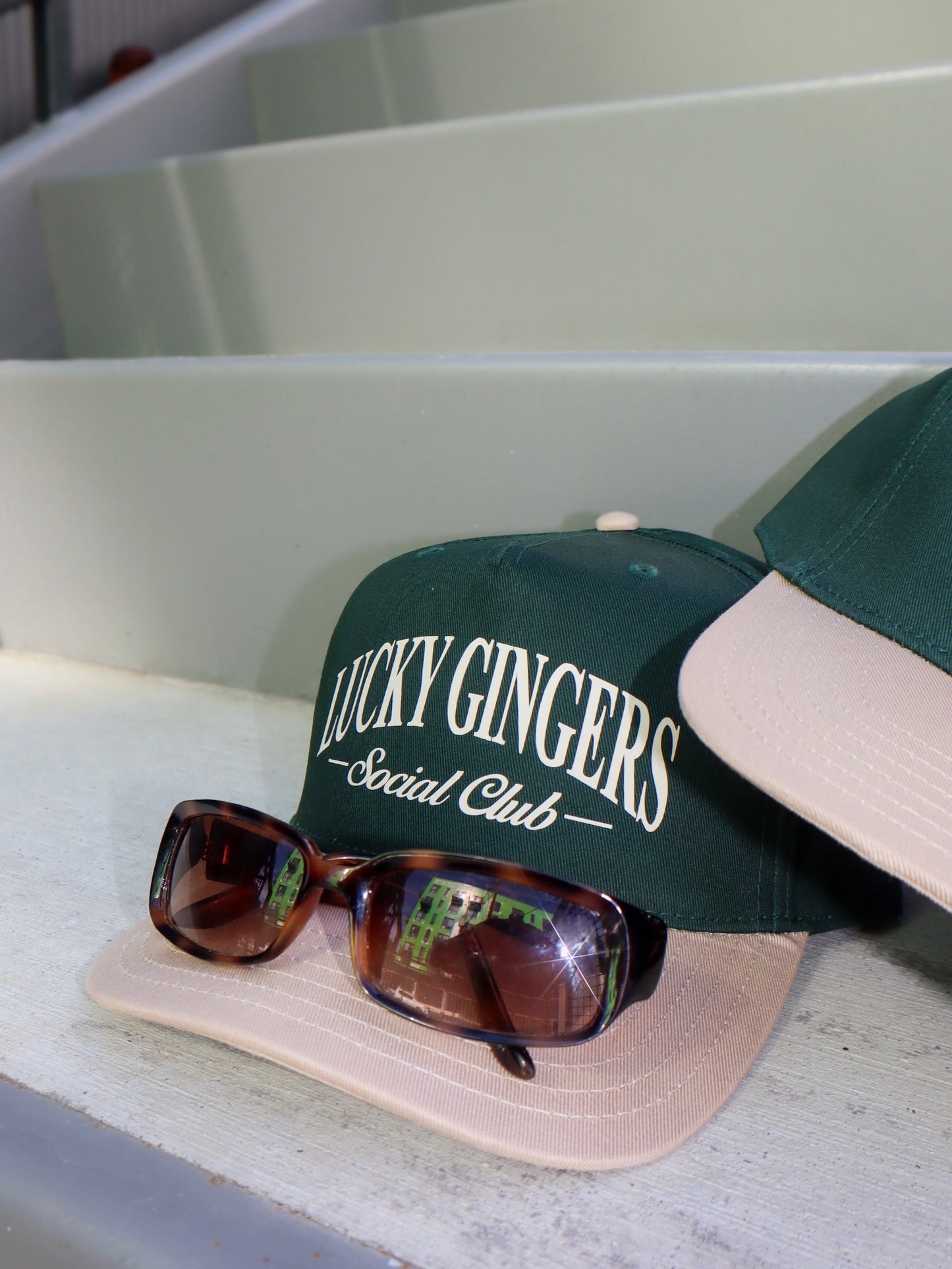 the 'lucky gingers club' trucker