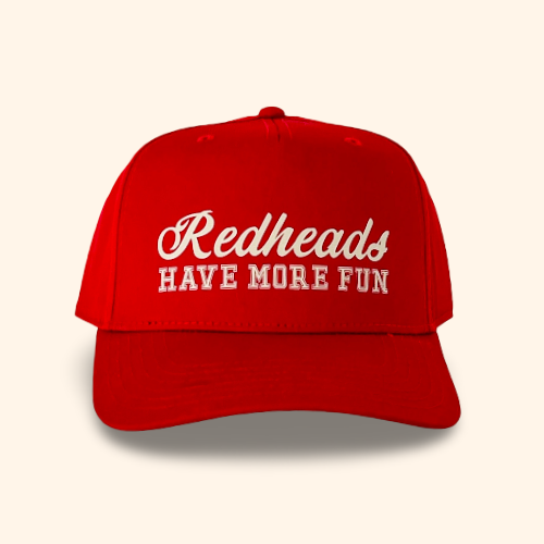 the 'redheads have more fun' trucker